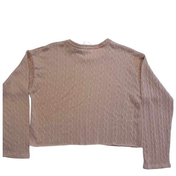 Women’s Cropped Sweater Blush Pink Size Small New with Tags - Picture 3 of 5